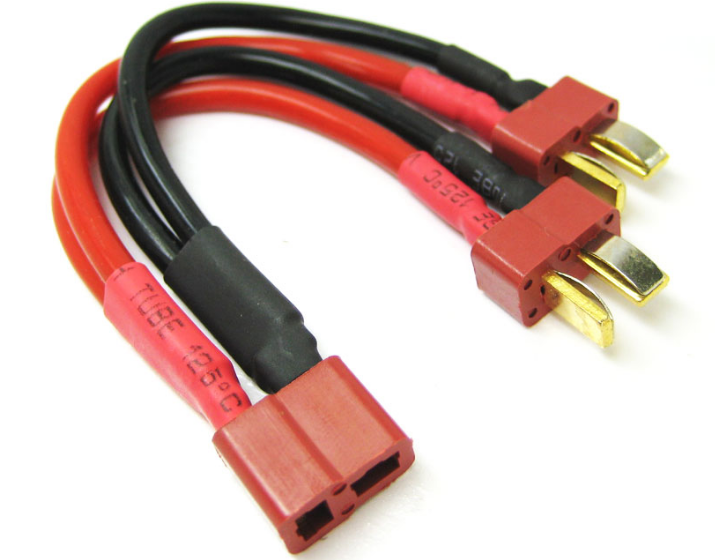 Deans 2S Battery Harness for 2 Packs in Parallel 