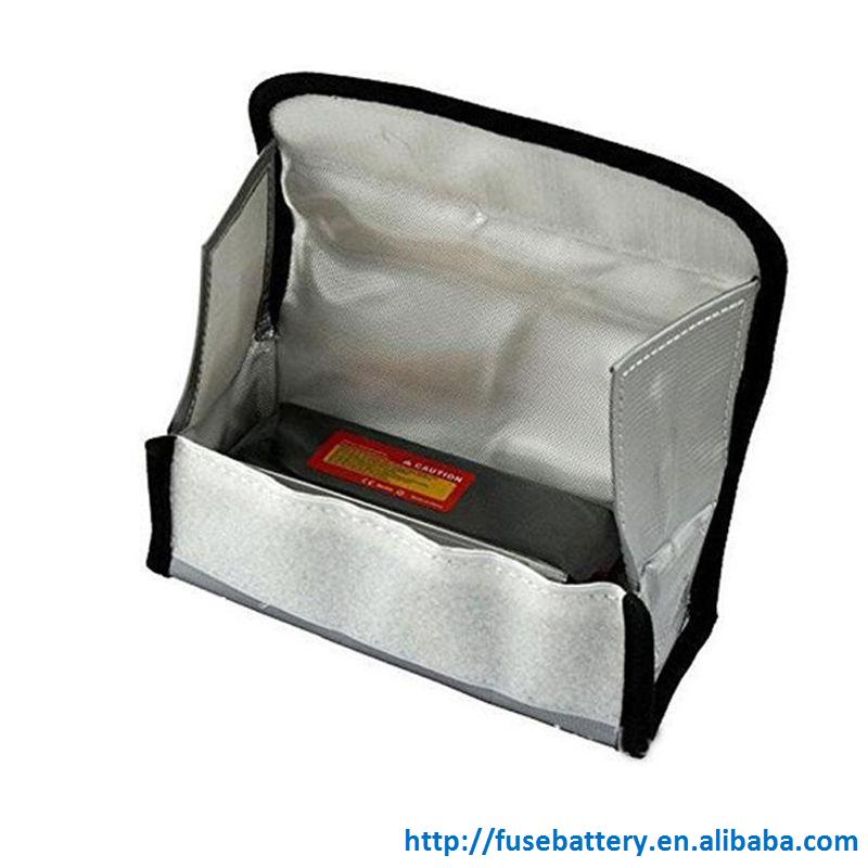 5pcs 185x75x60  LiPo Battery Fireproof Safety Guard Protection Bag Charging Sack 