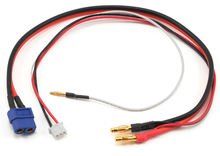 2S Charge/Balance Adapter Cable (XT60 Plug to 4mm Bullet Connector)
