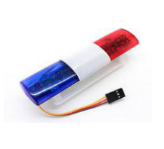 Police Car LED Lighting System Oval Style (Blue / Red) 