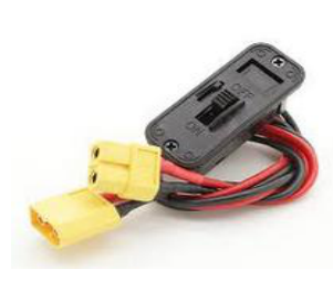 Futaba 3 Lead RC Switch Harness with On Off Switch and Charging Lead