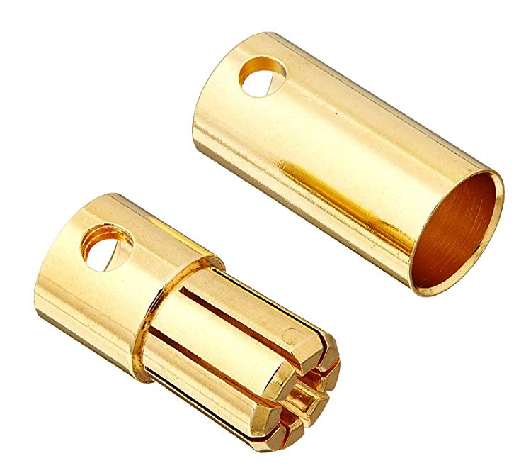 6.5mm gold plated plug male and female