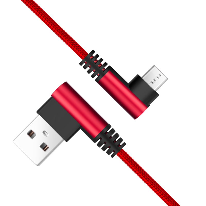  90 Degree  USB  data cables   (A to micro B)