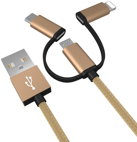 Universal 3 In 1 USB data cables