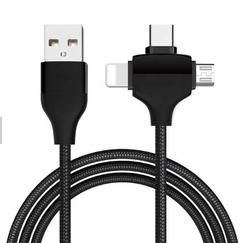 Multifunctional 3 In 1 USB data cables